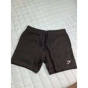 Gymshark Crest 7" Mens Black Athletic Shorts L  Slim fit Drawstring Waist  NWOT